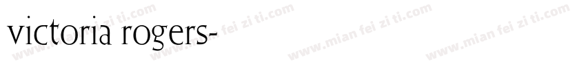 victoria rogers字体转换